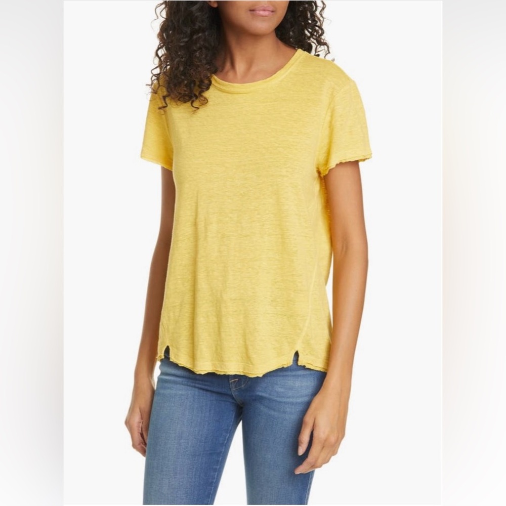 🎯FRAME Denim women’s Linen T-Shirt